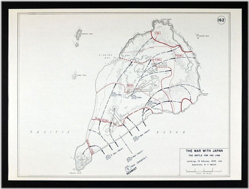 Japanese War Map Collection: Battle for Iwo Jima, Feb 1945