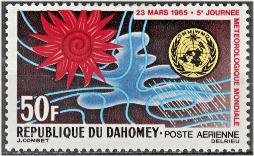 Dahomey Meteorological Day Stamp 1965