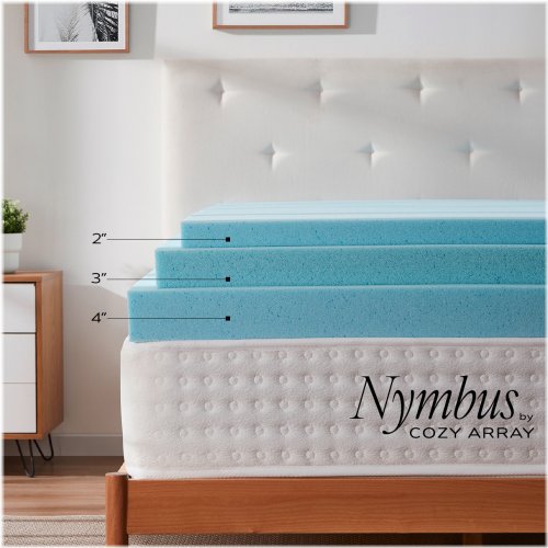 CloudComfort Gel-Infused Memory Foam Topper