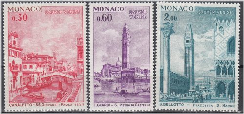 UNESCO Venice 1972 Stamp Set