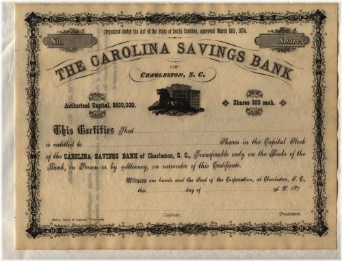 Carolina Heritage Investment Certificate