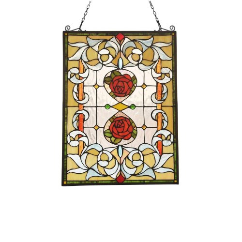 Victorian Floral Tiffany Panel