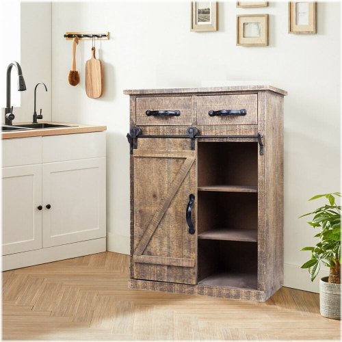 Barnwood Farmhouse Storage Stand