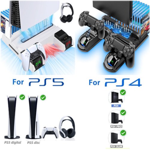 Console Cooling Station with Controller Charging Dock