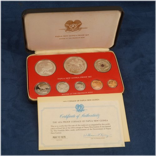 Papua New Guinea Silver Proof Set with COA
