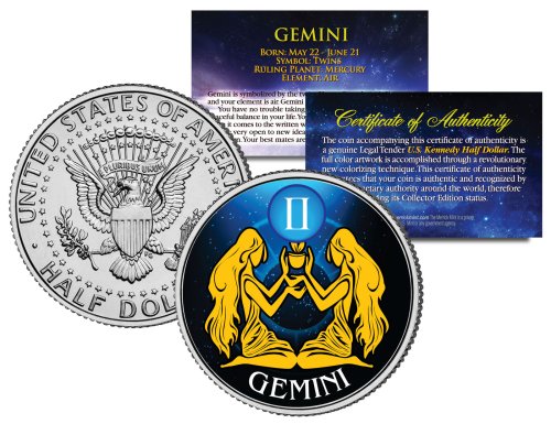 Zodiac Half Dollar Coin - Gemini