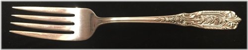 Silver Rose Salad Fork