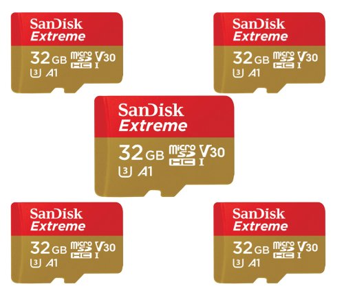 Extreme Capacity Micro Memory Cards - 5 Card Bundle