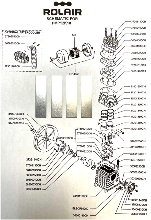 Reed Valve Replacement Kit for K18 Pump Compressors