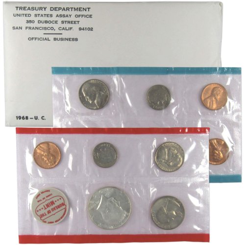 1968 Original Government Packaging Uncirculated Coin Set