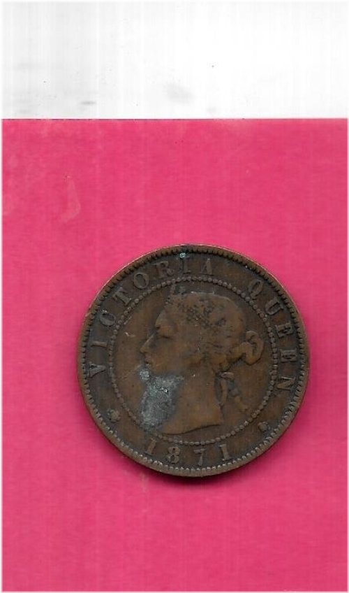 Prince Edward Islands 1871 Circulated Cent Coin