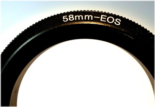 Reverse Macro Adapter Ring for Canon EOS EF Mount Cameras