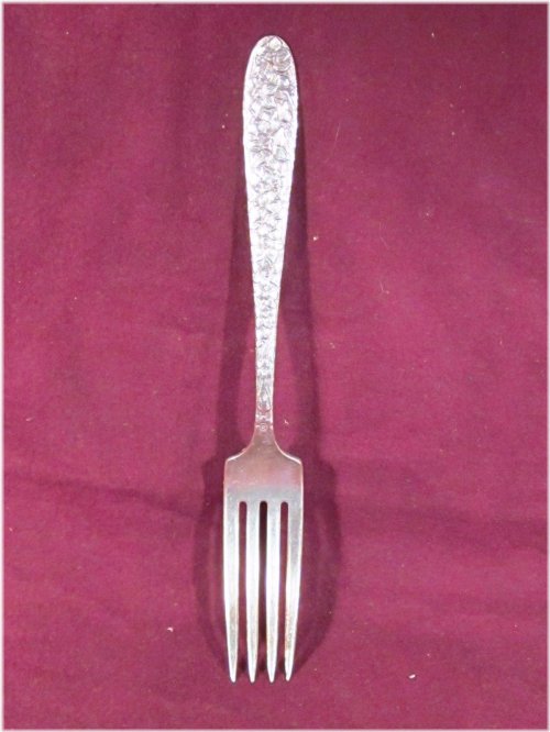 Narcissus Reverse Design Silverplate Dinner Fork