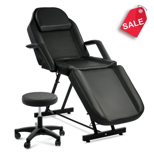 ComfortCraft Adjustable Massage Chair with Stool