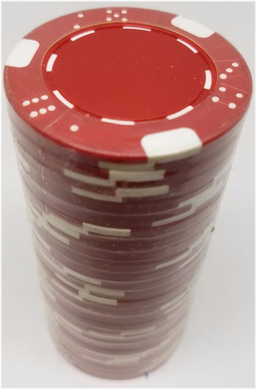 Double Dice Red Clay Composite Poker Chips