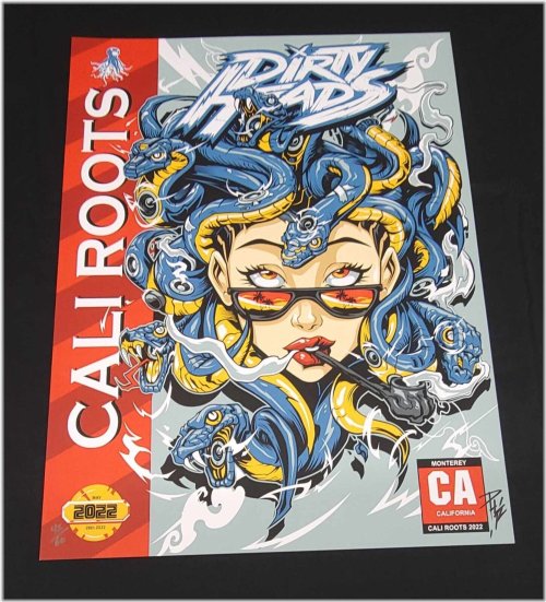 Dirty Heads Cali Roots Monterey CA 2022 Signed Poster