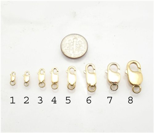 Golden Lock Clasp for Jewelry