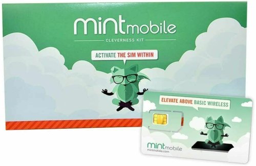 Mint SIM Card Kit - 3 Months of Reliable Communication with 4GB/month 4G LTE and 5G Connectivity