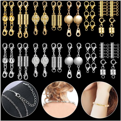 Magnetic Lock Jewelry Connector for Bracelets and Necklaces