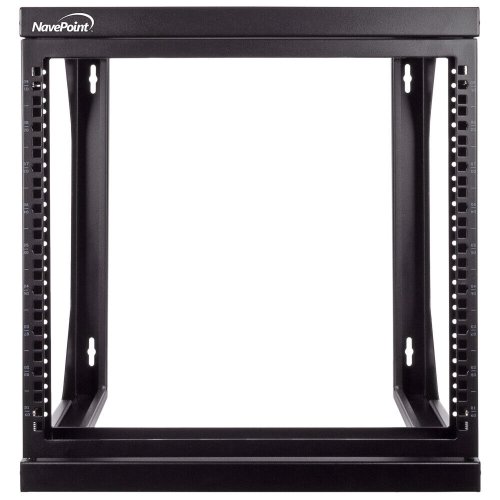 SwingGate Wall-Mounted Network Rack - Black