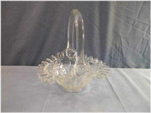 Strawberry Fields Glass Basket