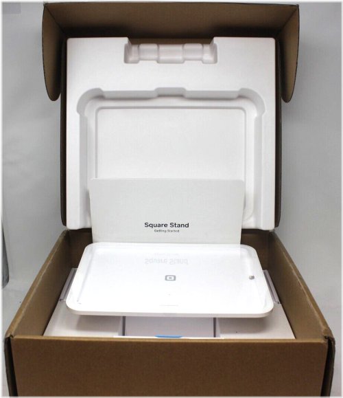 White Square Tablet Stand