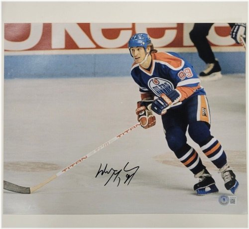 Edmonton Oilers Legend Autographed Photo by Wayne Gretzky