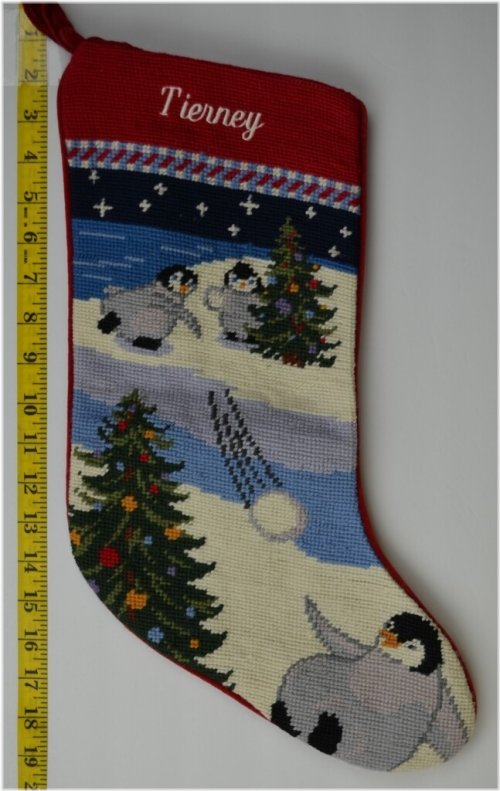 Frosty Friends Needlepoint Stocking