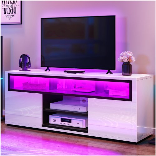 Sleek Glow TV Console