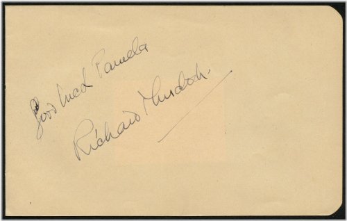Vintage Richard Murdock Autograph