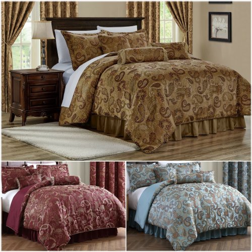 Adelle Paisley Jacquard Comforter Set