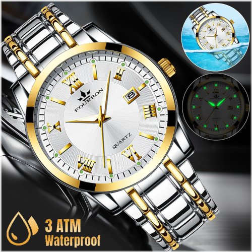 AquaGlow Steel Timepiece