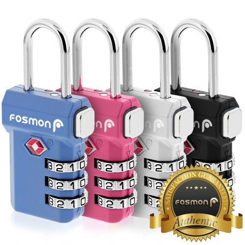 TravelMate Resettable Padlock Set - Secure Your Luggage with Ease