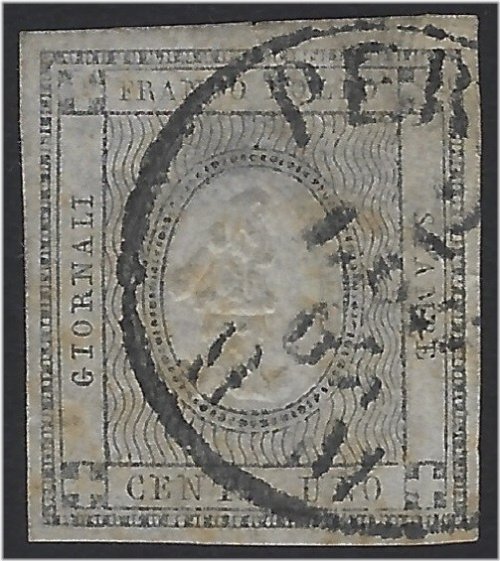 Sardinia Town Cancel Stamp - 1861