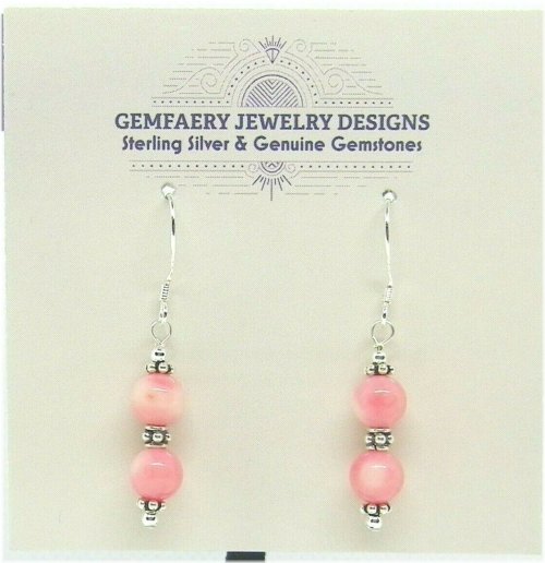 Coral Whisper Dangle Earrings