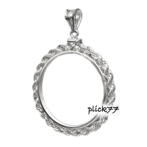 Sterling Silver Rope Coin Pendant