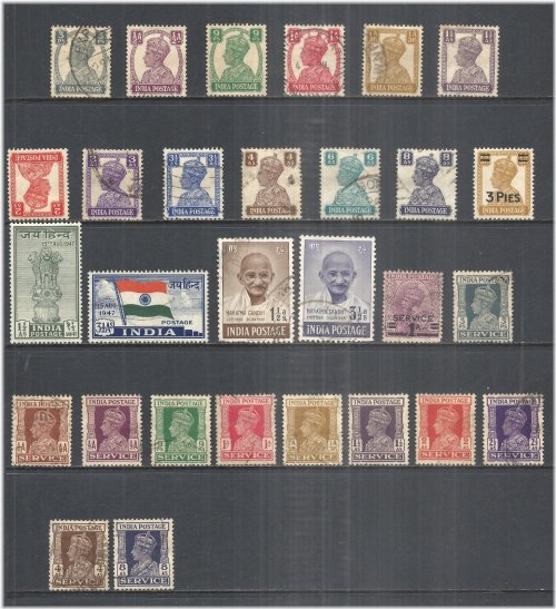 British Raj Stamp Collection