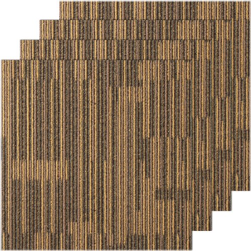 Earth Tone Patchwork Carpet Tiles