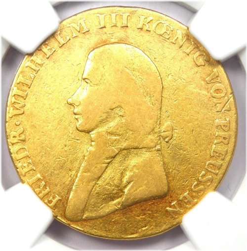 Prussian Gold Frederick D'OR Coin from 1813 - NGC F12 Certified