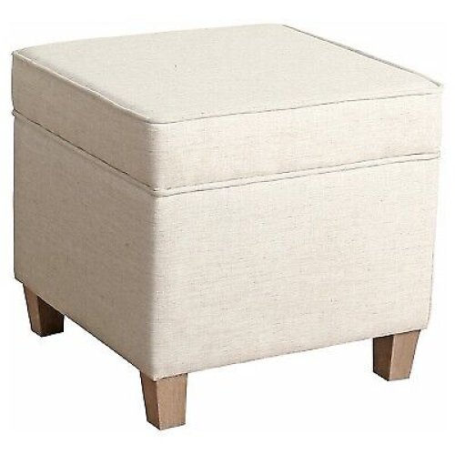 Lift-Top Linen Storage Ottoman