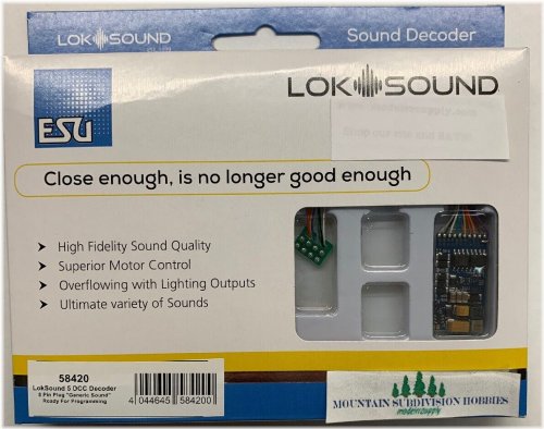 LokSound 5 DCC Sound Decoder with NMRA 8 Pin Connectivity