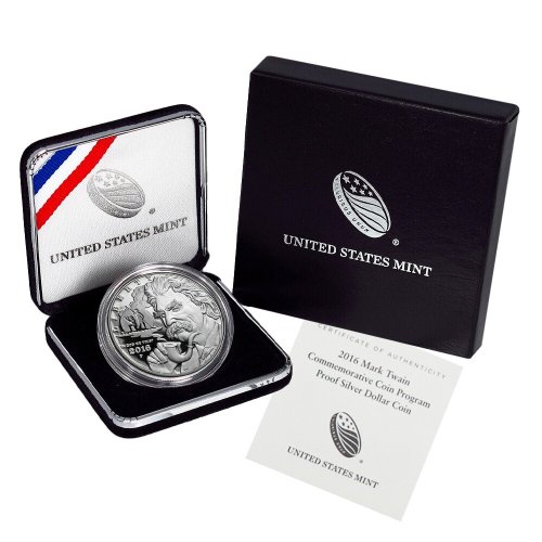 Mark Twain Commemorative Silver Dollar Set