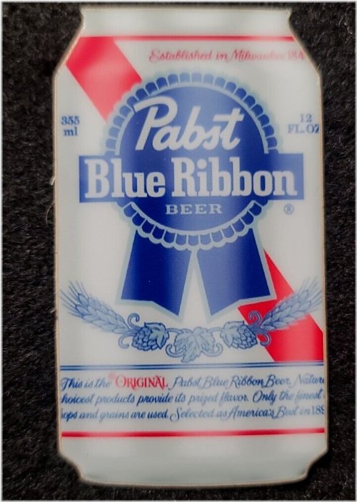 Thick and Glossy Pabst Blue Ribbon Beer Sticker