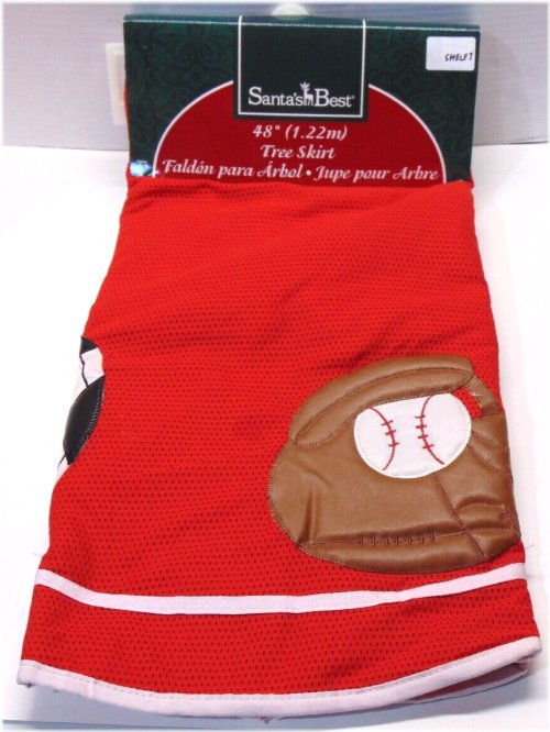 Festive Sports Pattern Tree Skirt