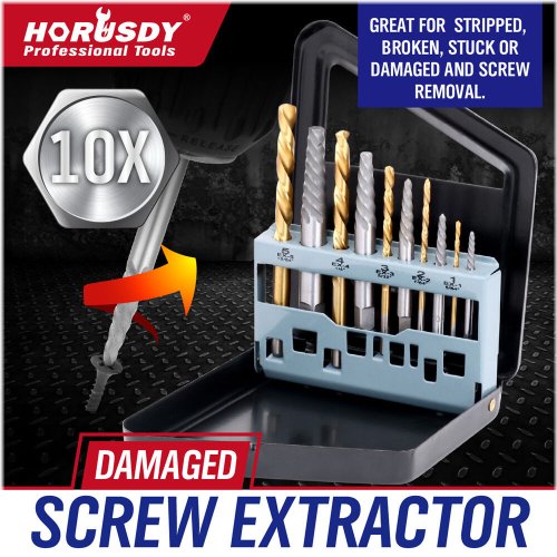 Cobalt Extractor Set for Broken Screws and Bolts