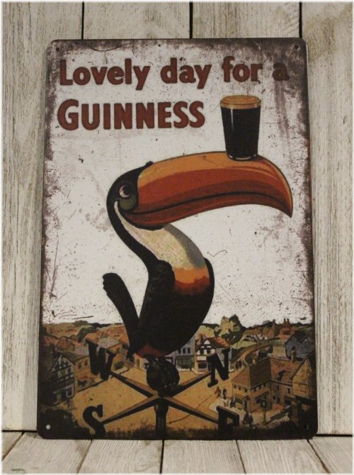 Antique Irish Pub Tin Sign