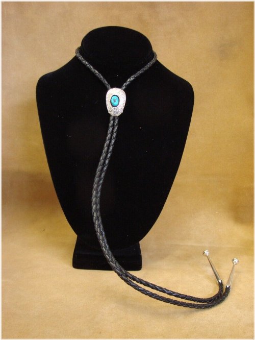 Turquoise Shadowbox Bolo Tie by Skeets