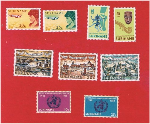 Surinam Stamp Collection Set
