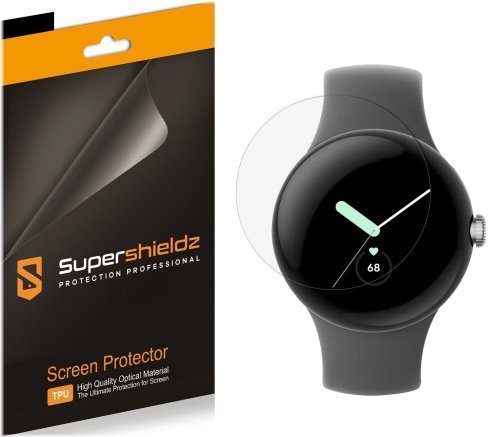 CrystalShield Clear Screen Protectors for Google Pixel Watch (Set of 3)