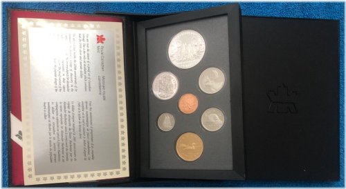 1989 Canadian Silver Dollar Proof Set